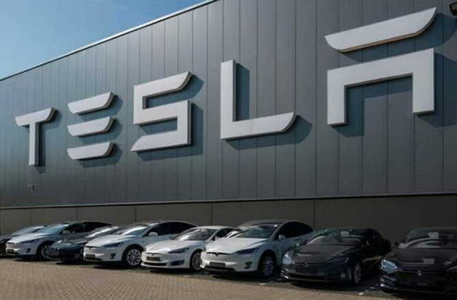 特斯拉電動汽車制造商示意圖